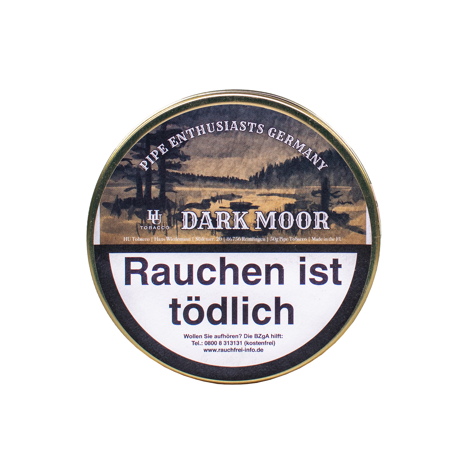 HU Tobacco Pipe Enthusiasts Germany Dark Moor 50g