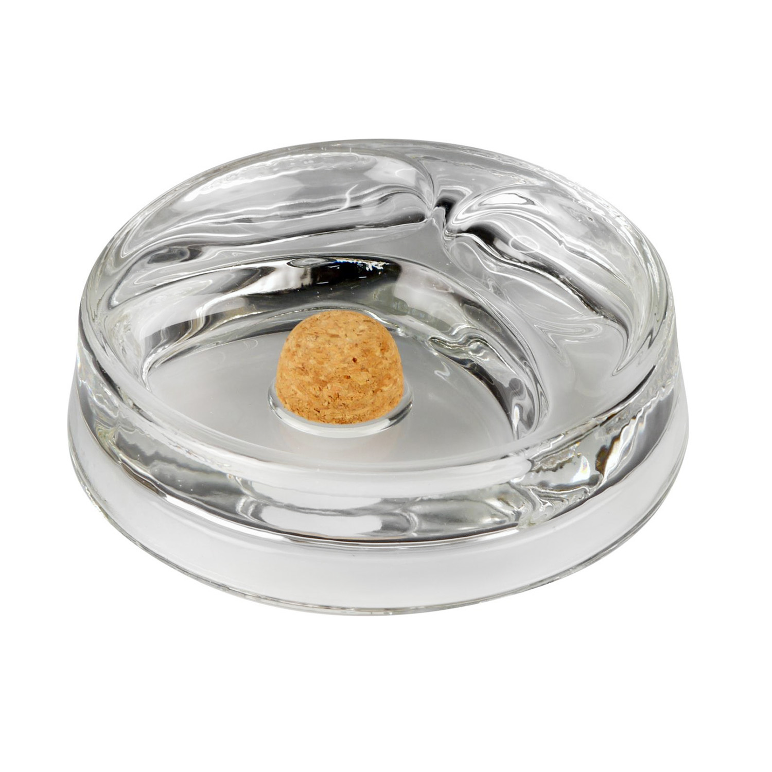 Pipe Ashtray Glass with 2 Trays