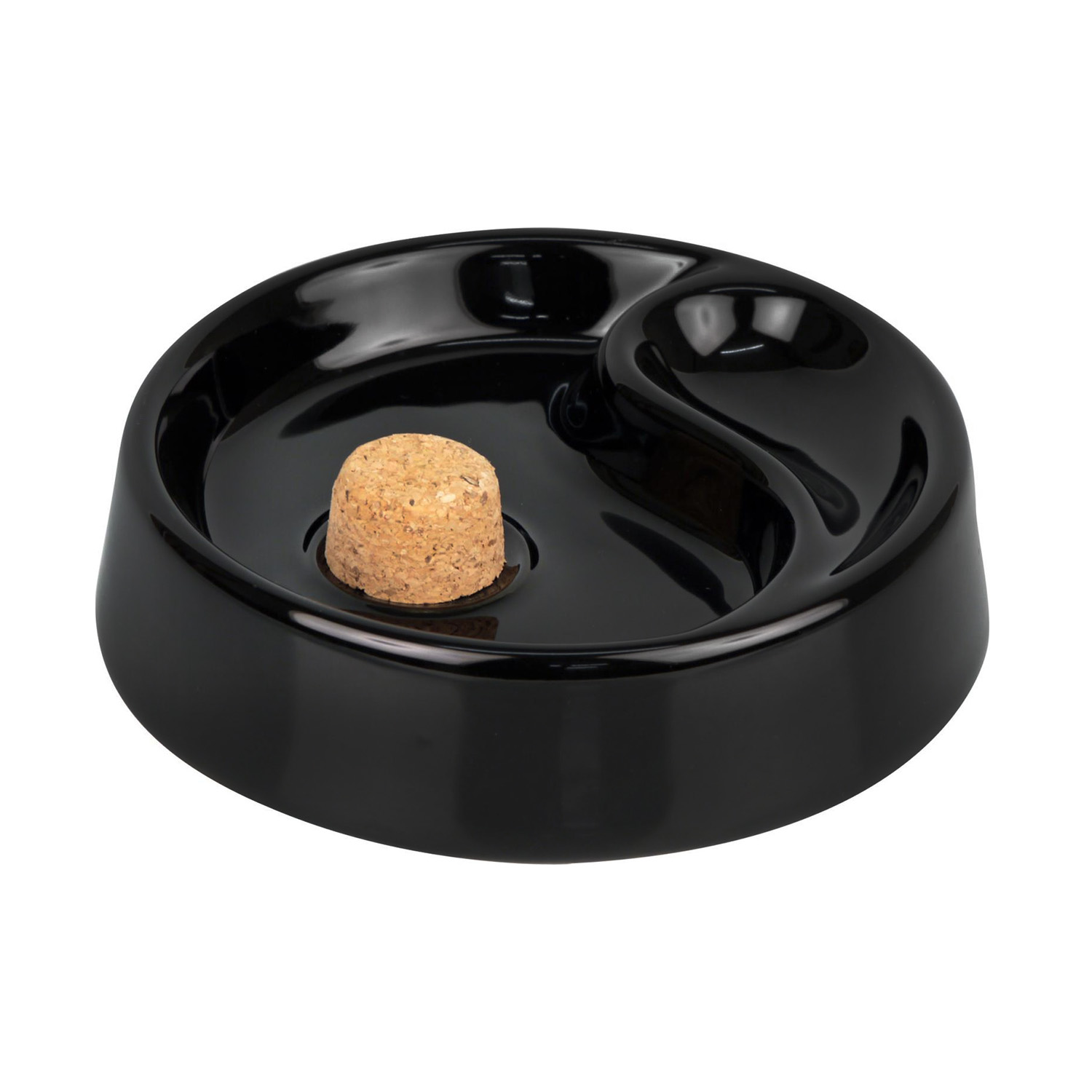 Pipe ashtray ceramic black 1 tray 520/705